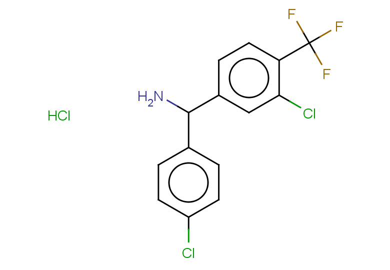 [3-chloro-4-(trifluoromethyl)phenyl](4-chlorophenyl)methanamine hydrochloride