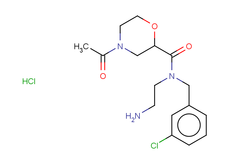 4-acetyl-N-(2-aminoethyl)-N-[(3-chlorophenyl)methyl]morpholine-2-carboxamide hydrochloride