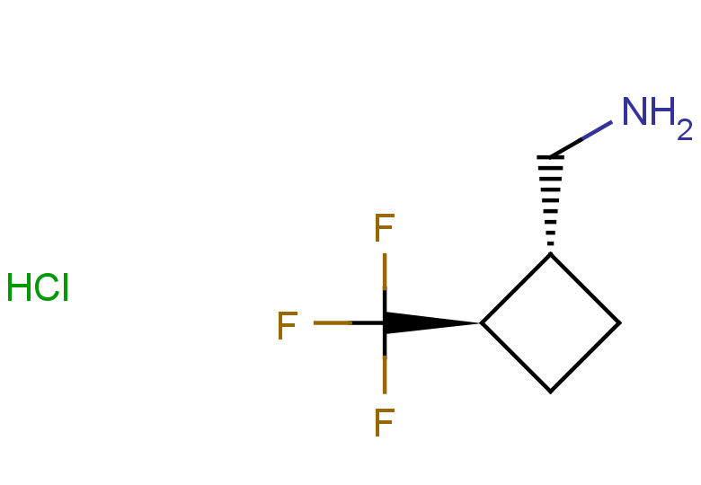 rac-1-[(1R,2R)-2-(trifluoromethyl)cyclobutyl]methanamine hydrochloride, trans
