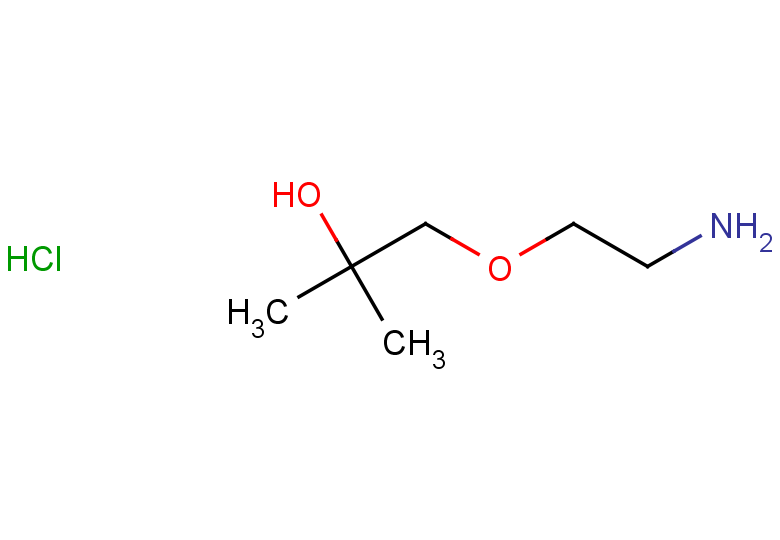 1-(2-aminoethoxy)-2-methylpropan-2-ol hydrochloride
