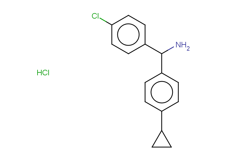 (4-chlorophenyl)(4-cyclopropylphenyl)methanamine hydrochloride