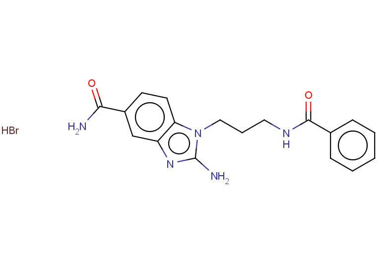 2-amino-1-[3-(phenylformamido)propyl]-1H-1,3-benzodiazole-5-carboxamide hydrobromide