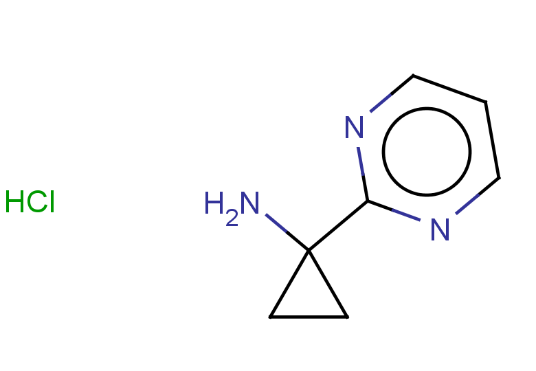 1-(pyrimidin-2-yl)cyclopropan-1-amine hydrochloride