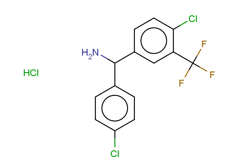 [4-chloro-3-(trifluoromethyl)phenyl](4-chlorophenyl)methanamine hydrochloride