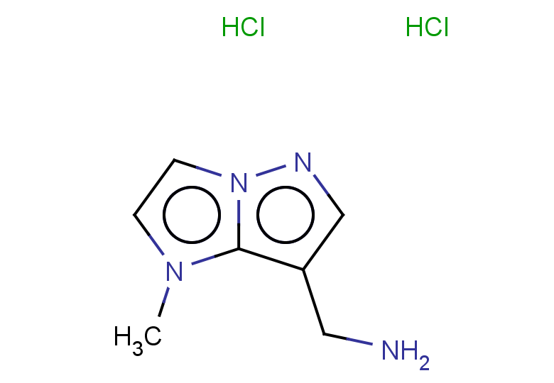 {1-methyl-1H-pyrazolo[1,5-a]imidazol-7-yl}methanamine dihydrochloride