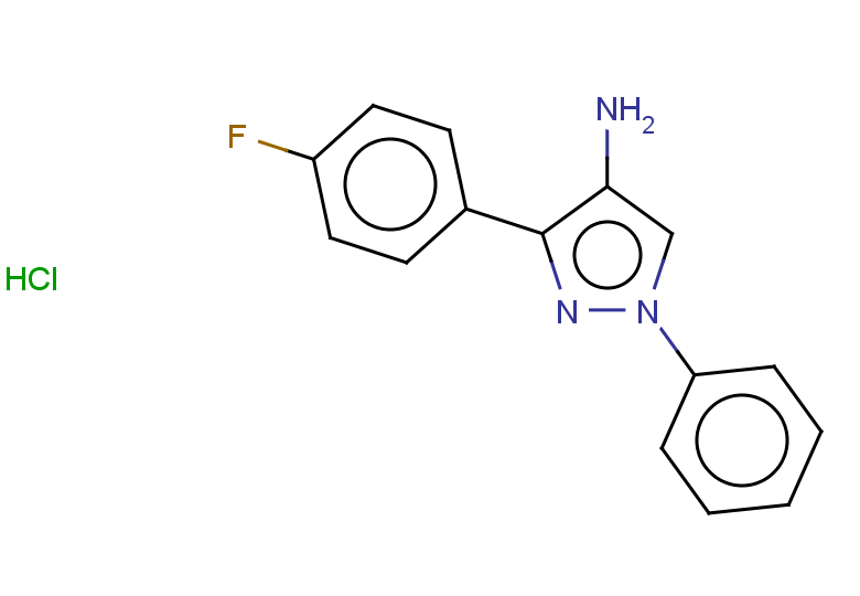 3-(4-fluorophenyl)-1-phenyl-1H-pyrazol-4-amine hydrochloride