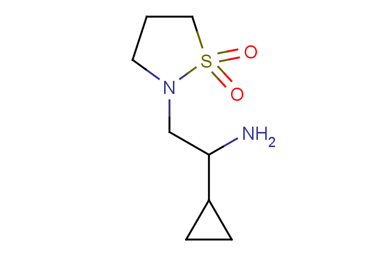 2-(2-amino-2-cyclopropylethyl)-1lambda6,2-thiazolidine-1,1-dione