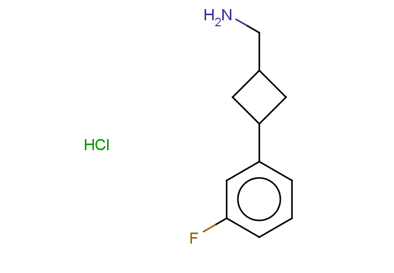 1-[3-(3-fluorophenyl)cyclobutyl]methanamine hydrochloride, Mixture of diastereomers