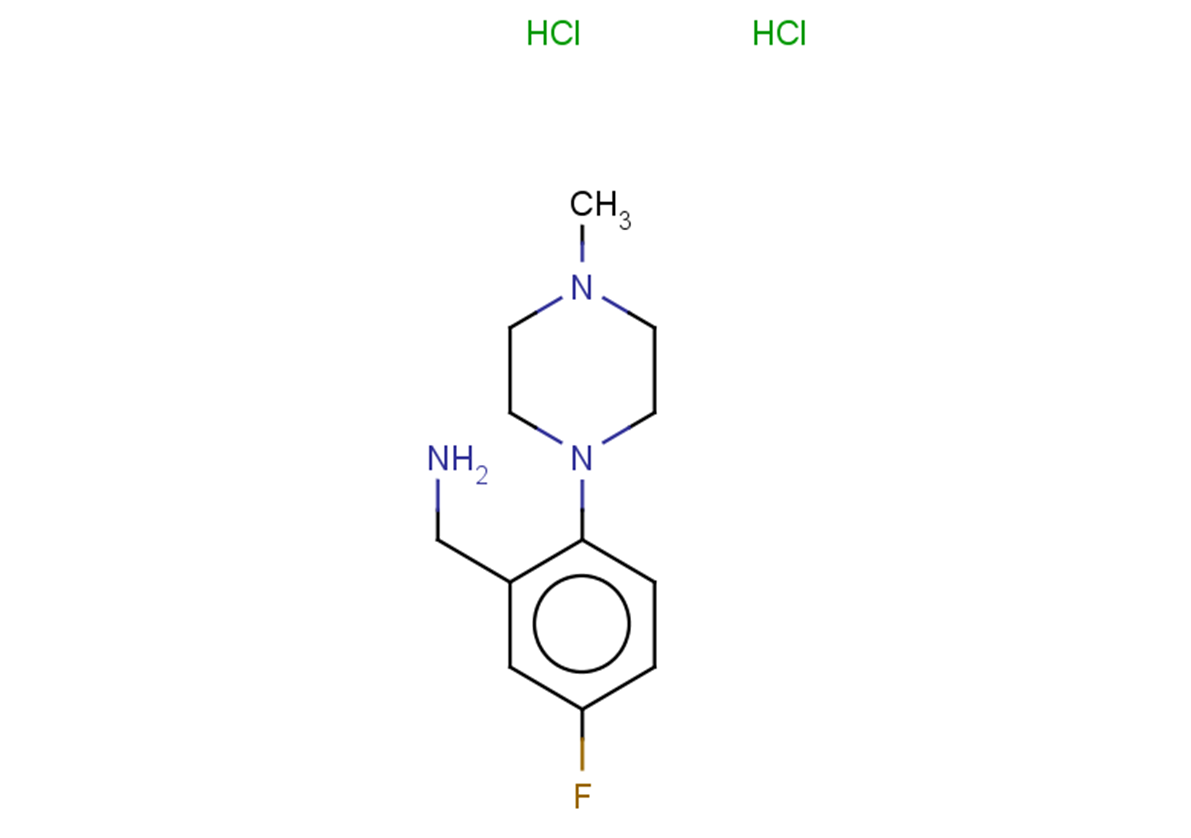1-[5-fluoro-2-(4-methylpiperazin-1-yl)phenyl]methanamine dihydrochloride