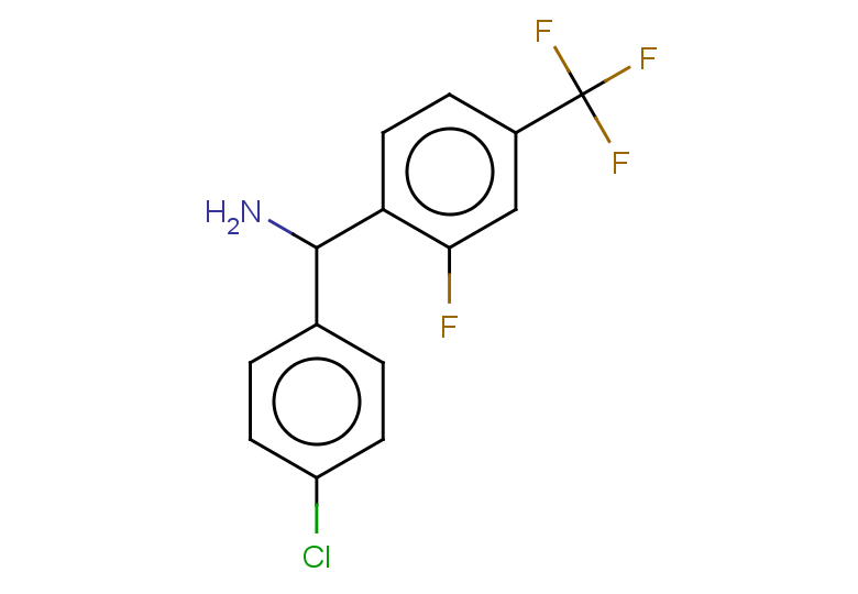 (4-chlorophenyl)[2-fluoro-4-(trifluoromethyl)phenyl]methanamine