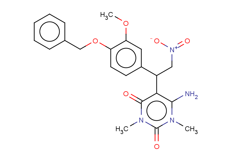6-amino-5-{1-[4-(benzyloxy)-3-methoxyphenyl]-2-nitroethyl}-1,3-dimethyl-1,2,3,4-tetrahydropyrimidine-2,4-dione