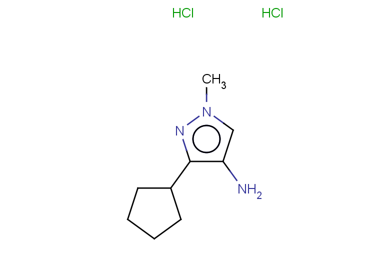 3-cyclopentyl-1-methyl-1H-pyrazol-4-amine dihydrochloride