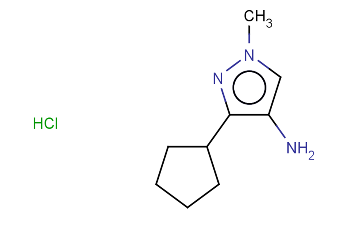 3-cyclopentyl-1-methyl-1H-pyrazol-4-amine hydrochloride