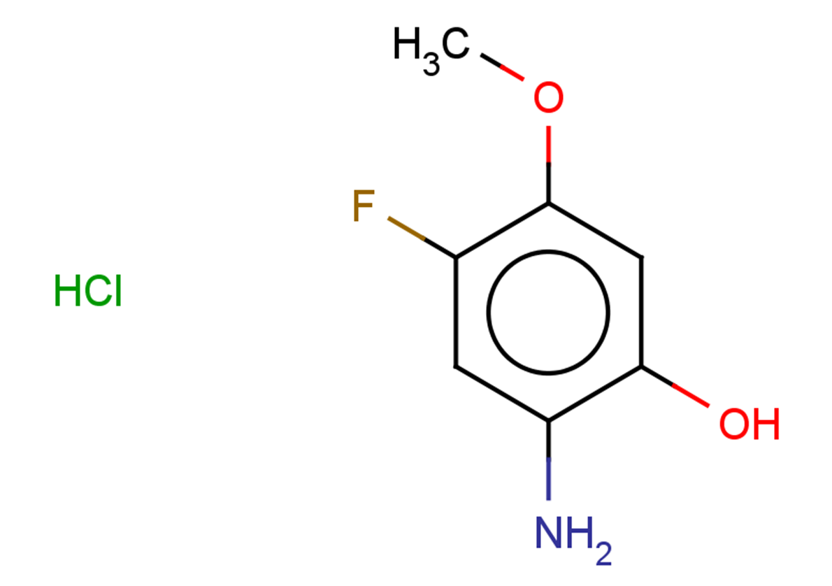 2-amino-4-fluoro-5-methoxyphenol hydrochloride