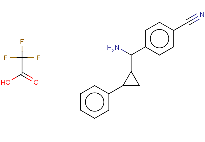 4-(amino(2-phenylcyclopropyl)methyl)benzonitrile 2,2,2-trifluoroacetate, Mixture of diastereomers