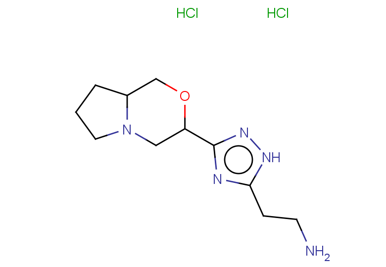 2-(3-{hexahydro-1H-pyrrolo[2,1-c]morpholin-3-yl}-1H-1,2,4-triazol-5-yl)ethan-1-amine dihydrochloride