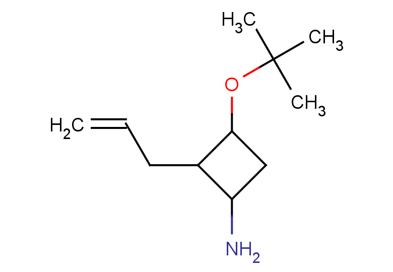 3-(tert-butoxy)-2-(prop-2-en-1-yl)cyclobutan-1-amine, Mixture of diastereomers