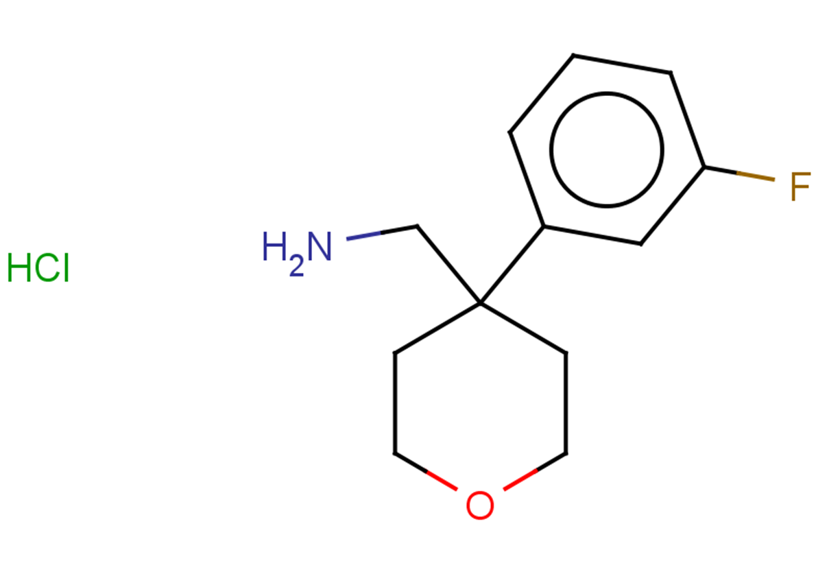 [4-(3-fluorophenyl)oxan-4-yl]methanamine hydrochloride