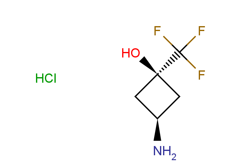 rac-(1s,3s)-3-amino-1-(trifluoromethyl)cyclobutan-1-ol hydrochloride