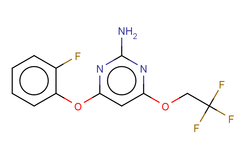 4-(2-fluorophenoxy)-6-(2,2,2-trifluoroethoxy)pyrimidin-2-amine