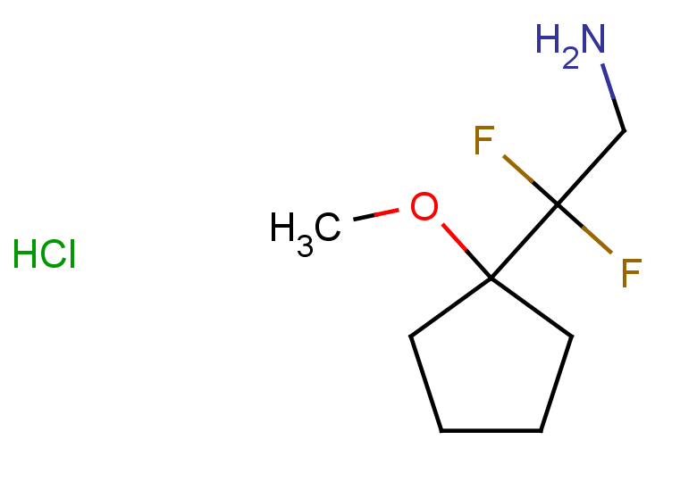 2,2-difluoro-2-(1-methoxycyclopentyl)ethan-1-amine hydrochloride