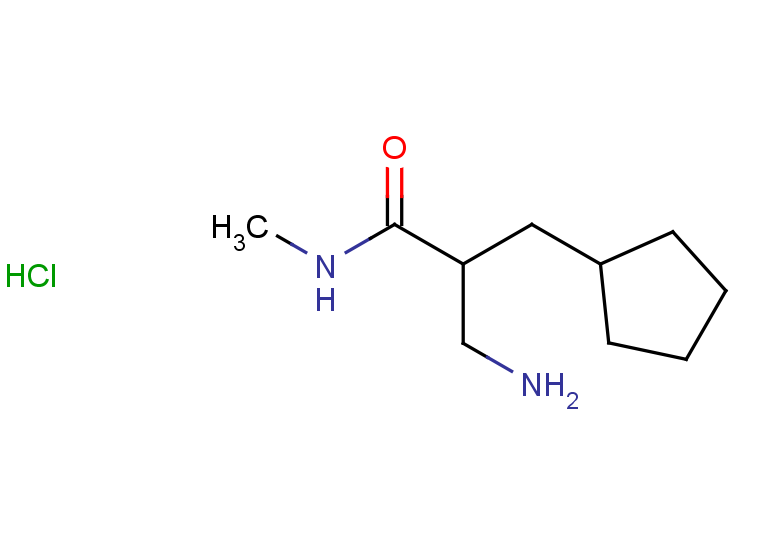 3-amino-2-(cyclopentylmethyl)-N-methylpropanamide hydrochloride