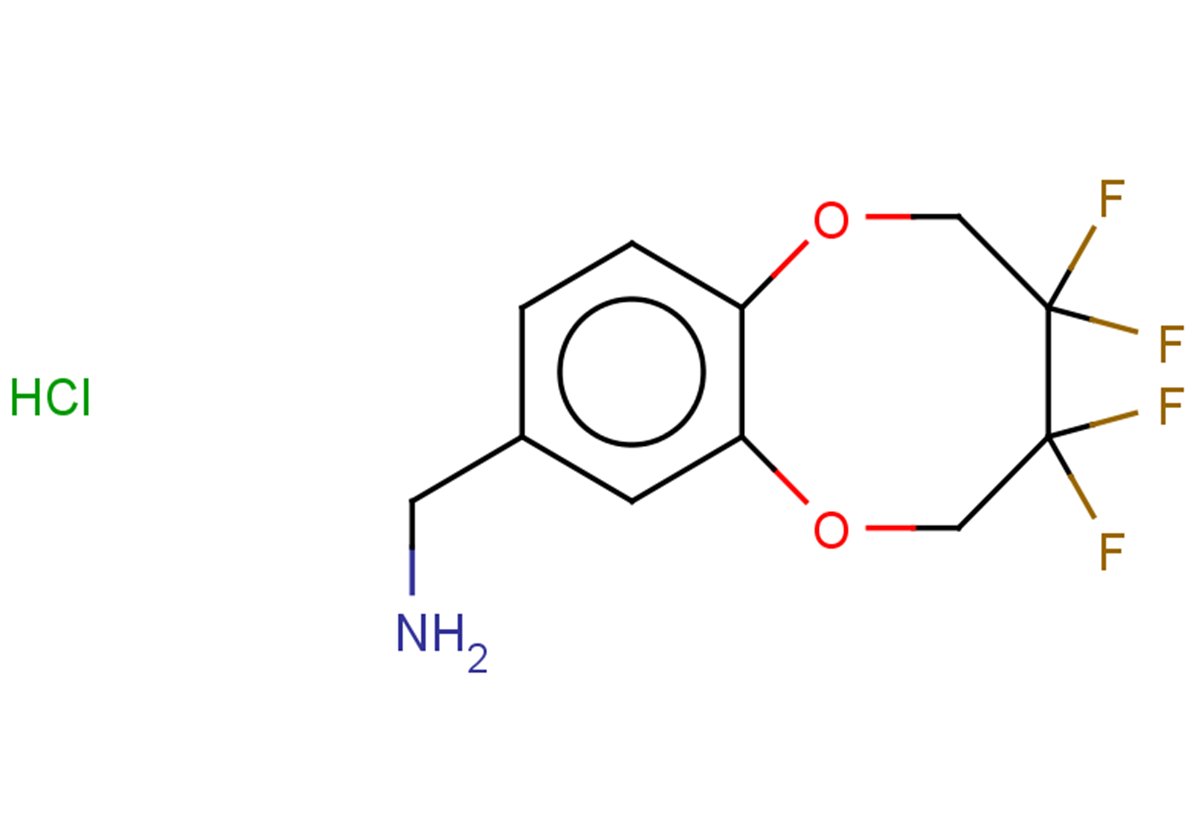 1-(3,3,4,4-tetrafluoro-2,3,4,5-tetrahydro-1,6-benzodioxocin-8-yl)methanamine hydrochloride