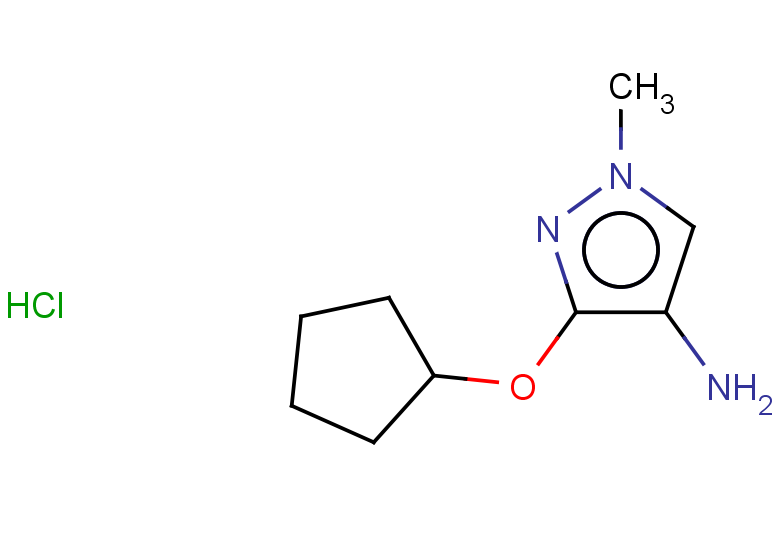 3-(cyclopentyloxy)-1-methyl-1H-pyrazol-4-amine hydrochloride