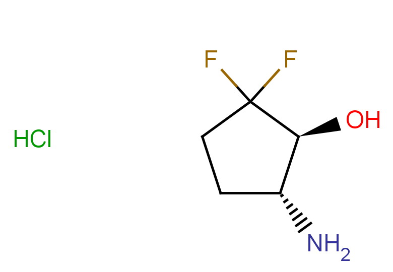 rac-(1R,5S)-5-amino-2,2-difluorocyclopentan-1-ol hydrochloride, trans