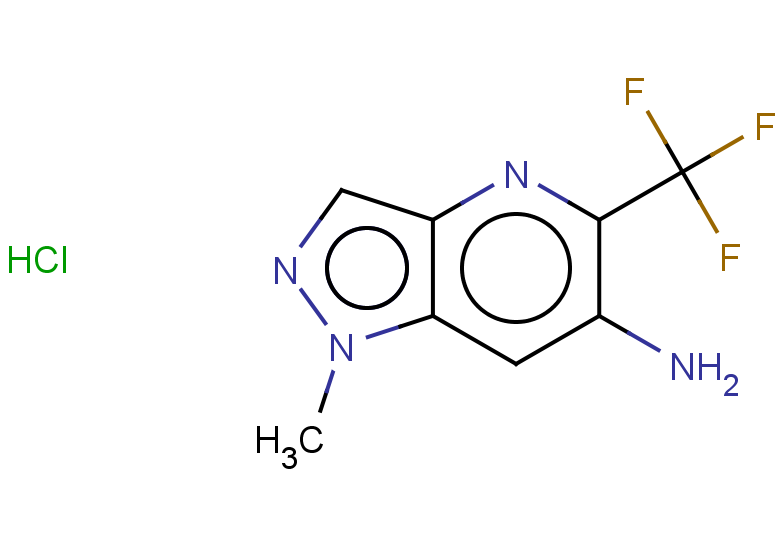1-methyl-5-(trifluoromethyl)-1H-pyrazolo[4,3-b]pyridin-6-amine hydrochloride