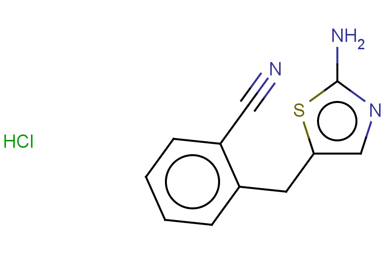 2-[(2-amino-1,3-thiazol-5-yl)methyl]benzonitrile hydrochloride