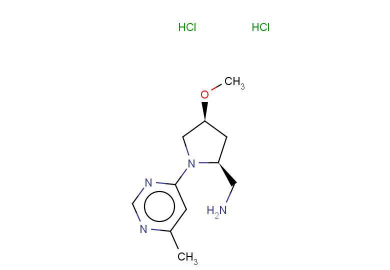 [(2S,4S)-4-methoxy-1-(6-methylpyrimidin-4-yl)pyrrolidin-2-yl]methanamine dihydrochloride