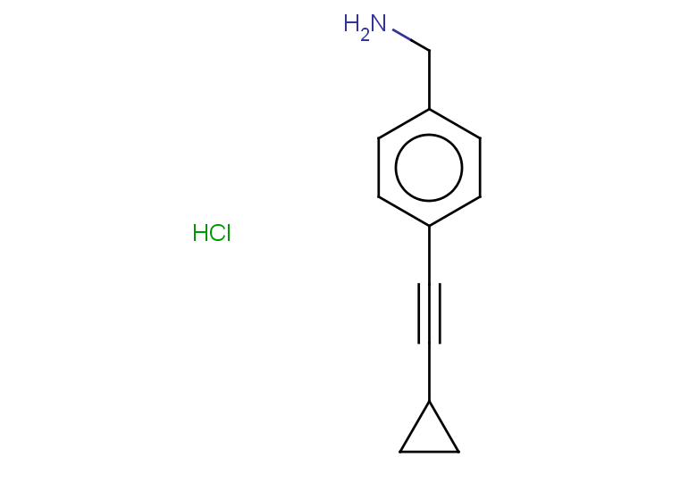 [4-(2-cyclopropylethynyl)phenyl]methanamine hydrochloride