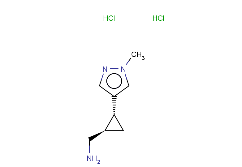 rac-[(1R,2R)-2-(1-methyl-1H-pyrazol-4-yl)cyclopropyl]methanamine dihydrochloride, trans