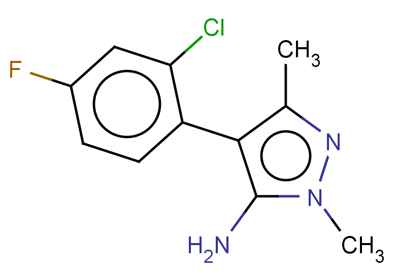 4-(2-chloro-4-fluorophenyl)-1,3-dimethyl-1H-pyrazol-5-amine
