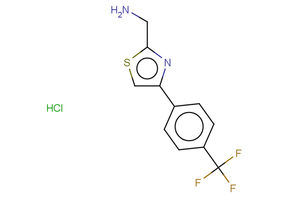 {4-[4-(trifluoromethyl)phenyl]-1,3-thiazol-2-yl}methanamine hydrochloride