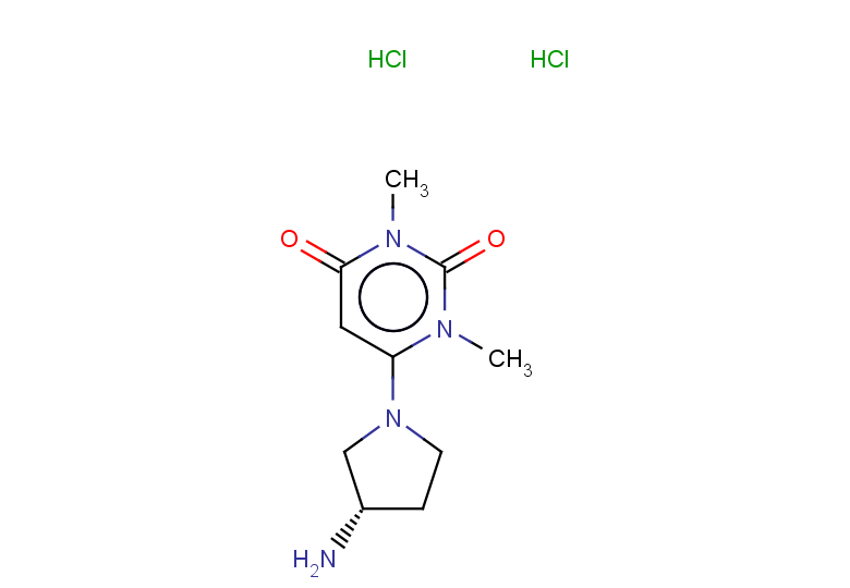 6-[(3S)-3-aminopyrrolidin-1-yl]-1,3-dimethyl-1,2,3,4-tetrahydropyrimidine-2,4-dione dihydrochloride