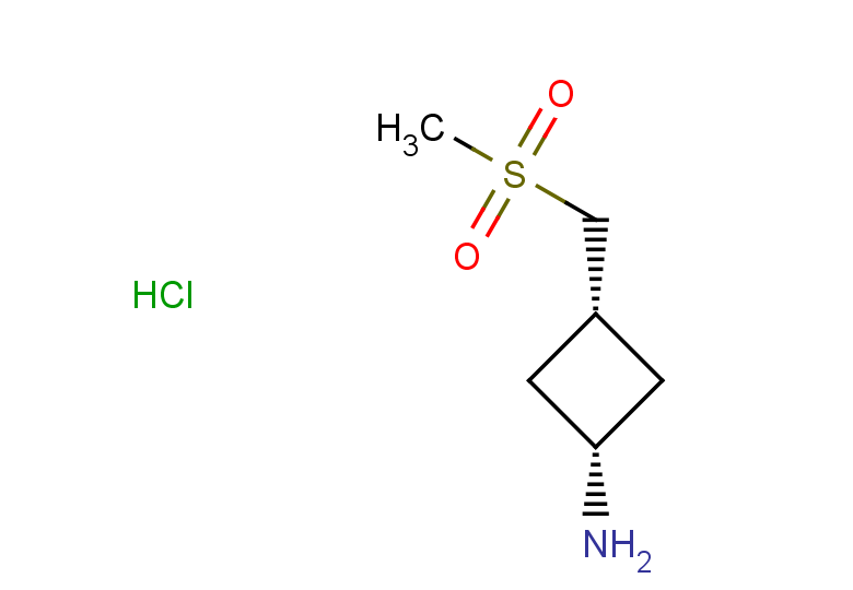 rac-(1s,3s)-3-(methanesulfonylmethyl)cyclobutan-1-amine hydrochloride, cis
