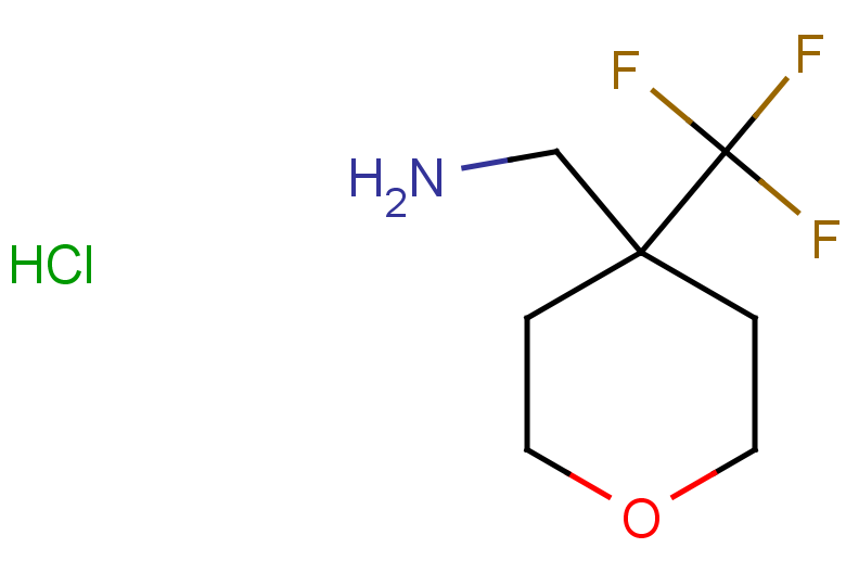 [4-(trifluoromethyl)oxan-4-yl]methanaminium chloride