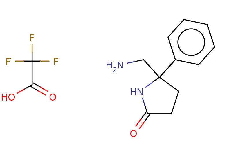 5-(aminomethyl)-5-phenylpyrrolidin-2-one, trifluoroacetic acid