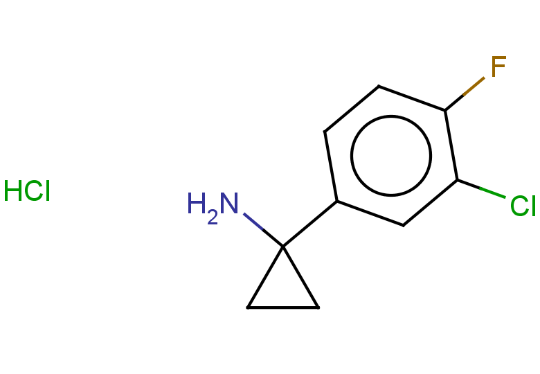 1-(3-chloro-4-fluorophenyl)cyclopropan-1-amine hydrochloride