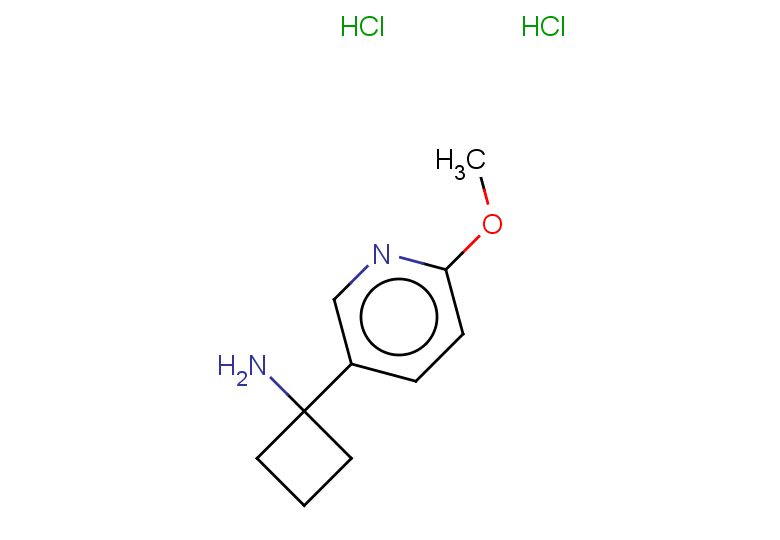 1-(6-methoxypyridin-3-yl)cyclobutan-1-amine dihydrochloride