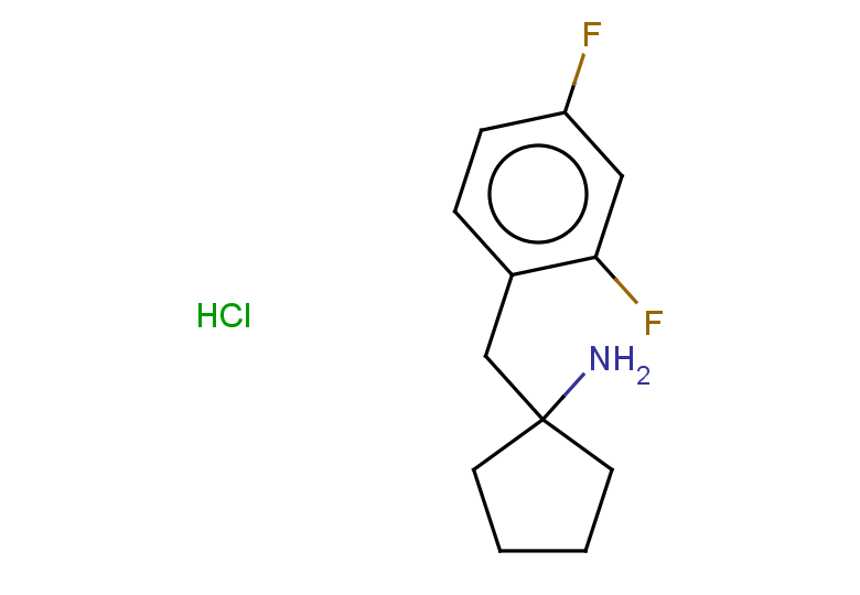 1-[(2,4-difluorophenyl)methyl]cyclopentan-1-amine hydrochloride