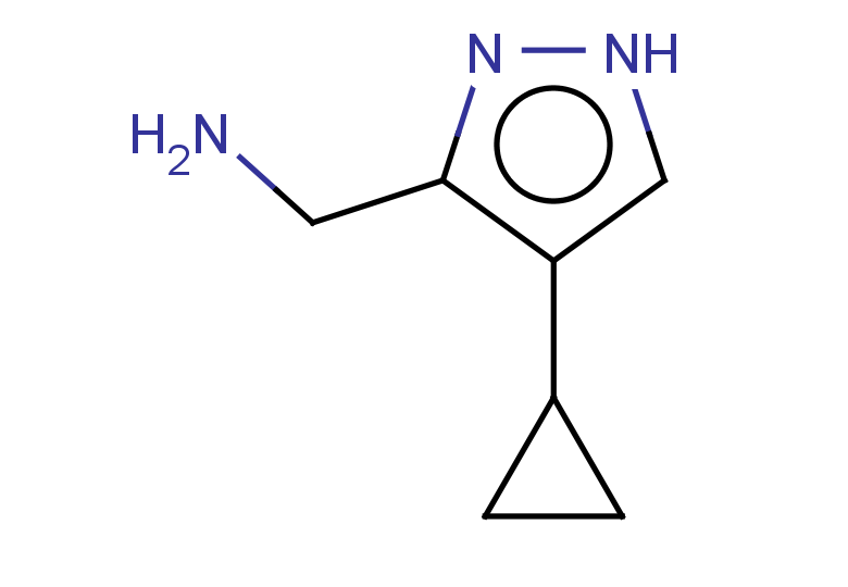 (4-cyclopropyl-1H-pyrazol-3-yl)methanamine