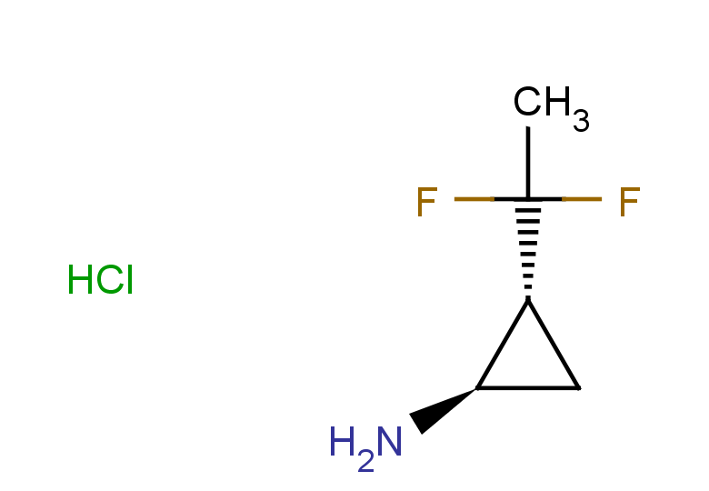 rac-(1R,2R)-2-(1,1-difluoroethyl)cyclopropan-1-amine hydrochloride, trans