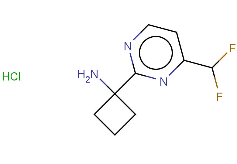 1-[4-(difluoromethyl)pyrimidin-2-yl]cyclobutan-1-amine hydrochloride