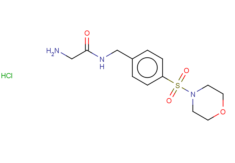 2-amino-N-{[4-(morpholine-4-sulfonyl)phenyl]methyl}acetamide hydrochloride
