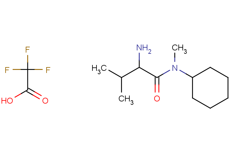 2-amino-N-cyclohexyl-N,3-dimethylbutanamide, trifluoroacetic acid
