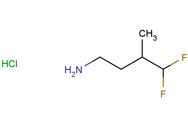 4,4-difluoro-3-methylbutan-1-amine hydrochloride