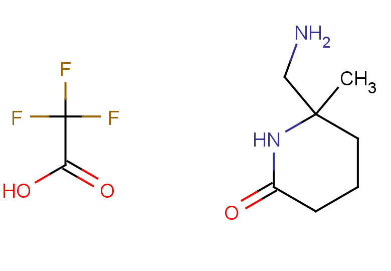 6-(aminomethyl)-6-methylpiperidin-2-one, trifluoroacetic acid